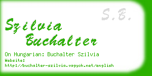 szilvia buchalter business card